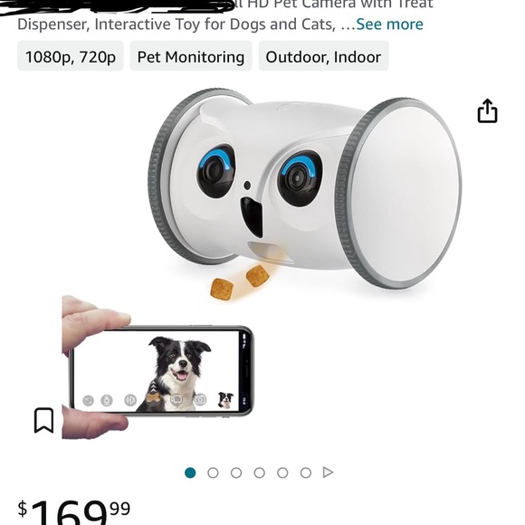 Pet robot treat dispenser with camera. - Picture 2 of 2
